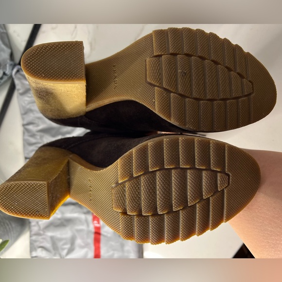 Dark Brown Prada Booties size 37.5/US 7 - Picture 4 of 8